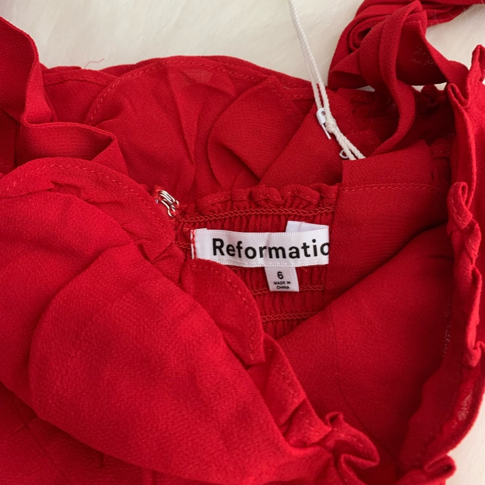 Reformation christine ruffle mini dress - Picture 11 of 11